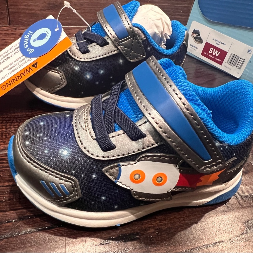Stride Rite Lighted Astro - Blue and Gray